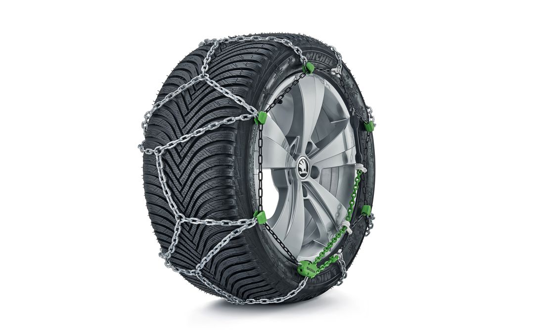 Škoda nerezové sněhové řetězy Superb III, Yeti, Karoq