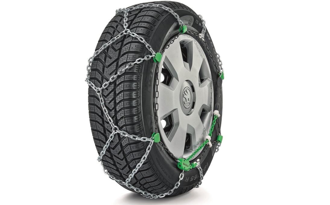 Škoda nerezové sněhové řetězy pro Octavia I, Octavia II, Octavia III, Scala, Kamiq
