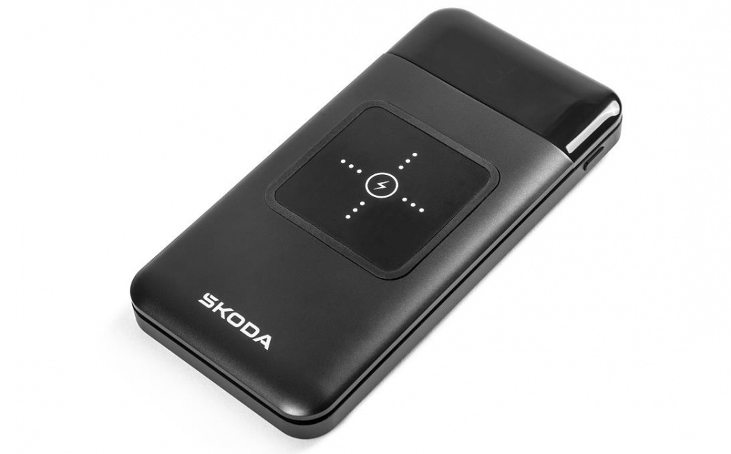 Škoda externí baterie 10 000 mAh s bezdrátovým nabíjením