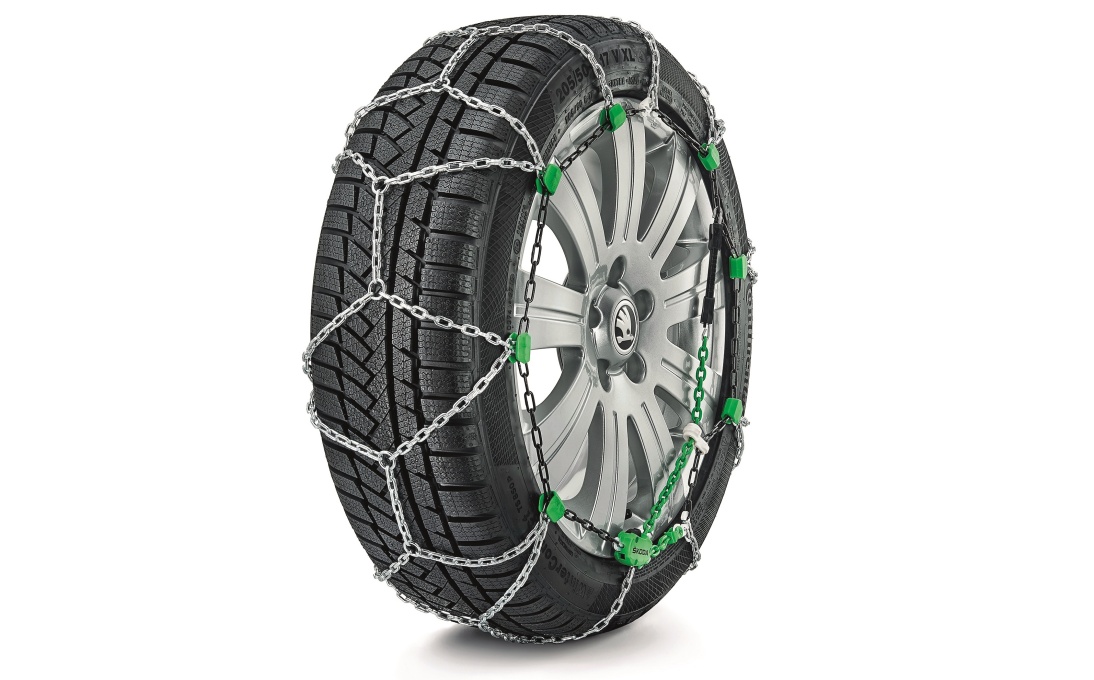 Škoda nerezové sněhové řetězy pro Octavia I, Octavia II, Octavia III, Superb I, Superb II, Yeti