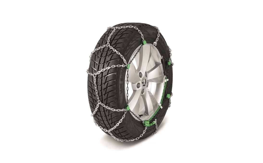 Škoda nerezové sněhové řetězy pro Fabia III, Fabia IV, Rapid